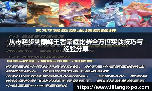 从零起步到巅峰王者荣耀比赛全方位实战技巧与经验分享