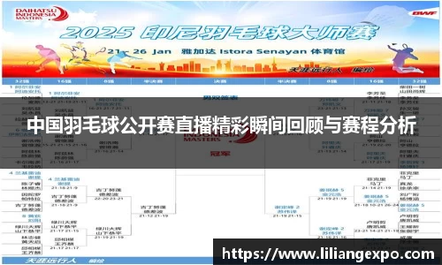 中国羽毛球公开赛直播精彩瞬间回顾与赛程分析