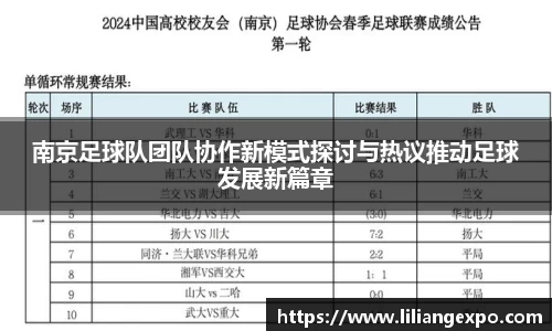 南京足球队团队协作新模式探讨与热议推动足球发展新篇章